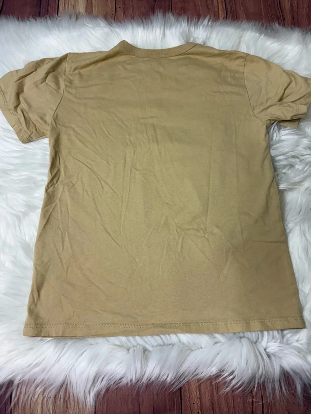 The Children’s Place Tan Graphic Short Sleeve Shirt - Boys Size M (7/8)